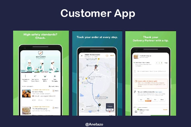 customer app - food delivery startup in badlapur