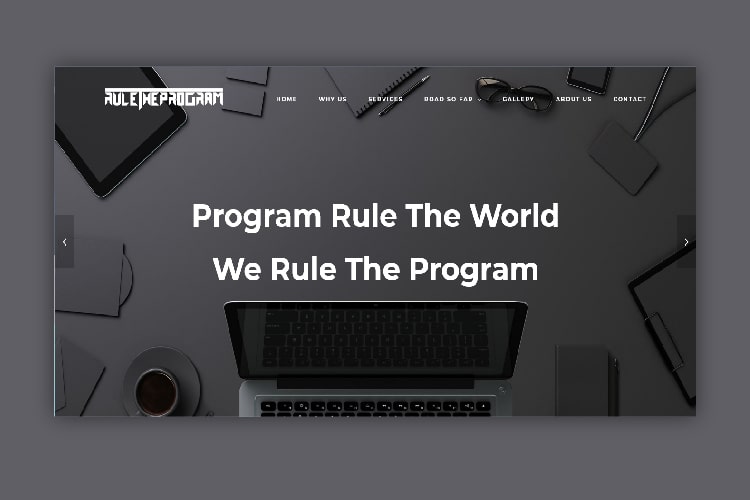 rule the program static website