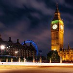 View of The Elizabeth Tower (Big Ben), Palace of Westminster and London Eye, London, England, United Kingdom